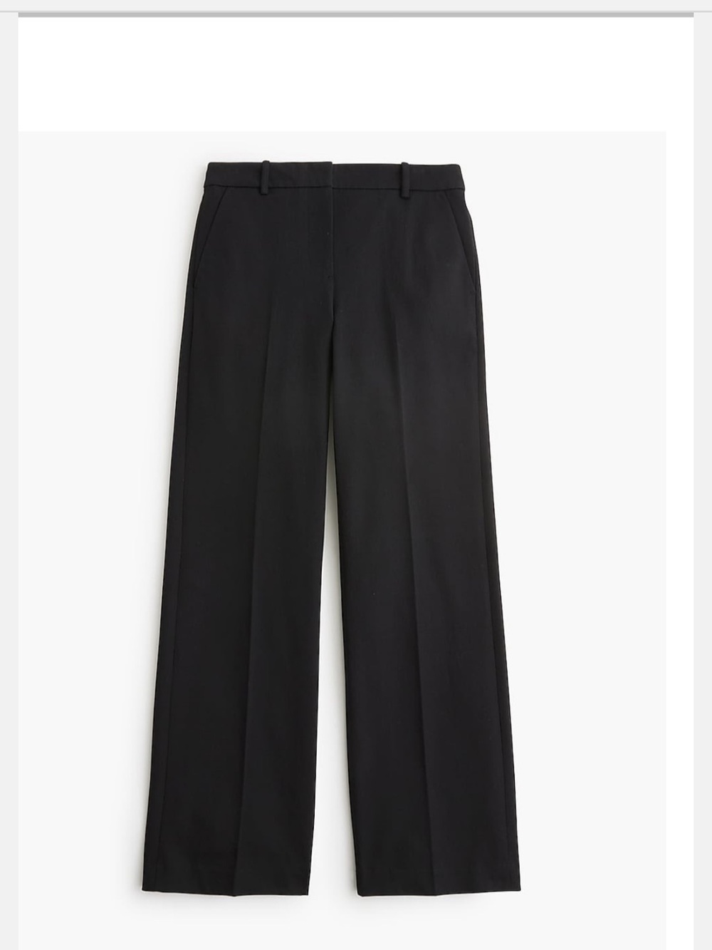 J. Crew Wide-Leg Black Dress Pants for Women